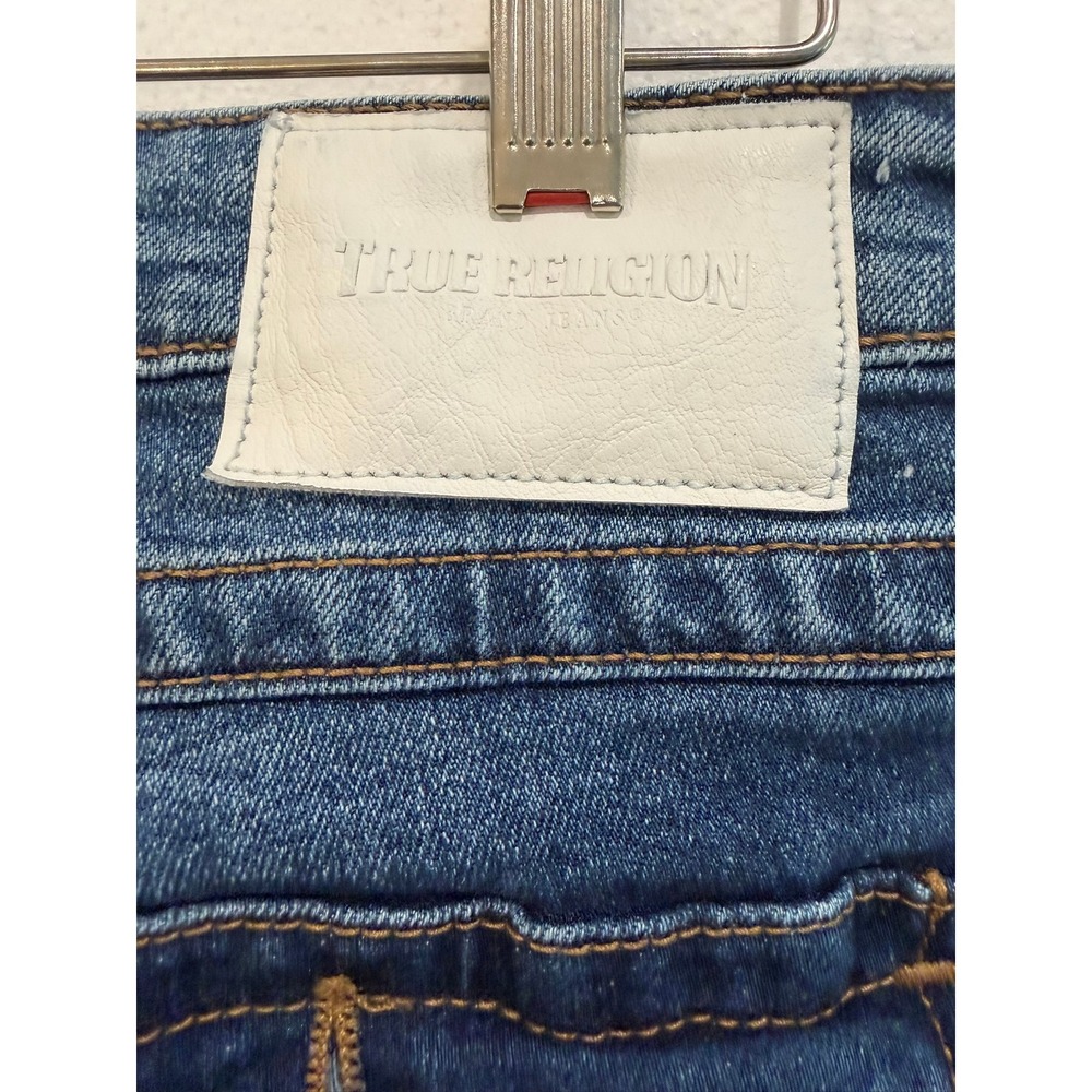 True Religion Becca Mid Rise Bootcut Jeans Medium Wash Blue 33 -See Measurements - Picture 4 of 8
